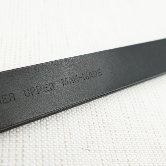 Chicos Belt Womens M-L Black Silver Tone Hook Buckle "Positive Words" Engraved - Picture 9 of 14